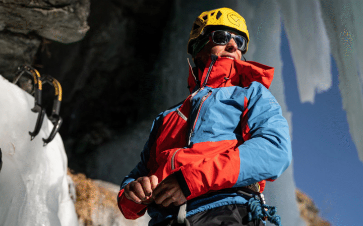 Fotografia dell'alpinista Francois Cazzanelli